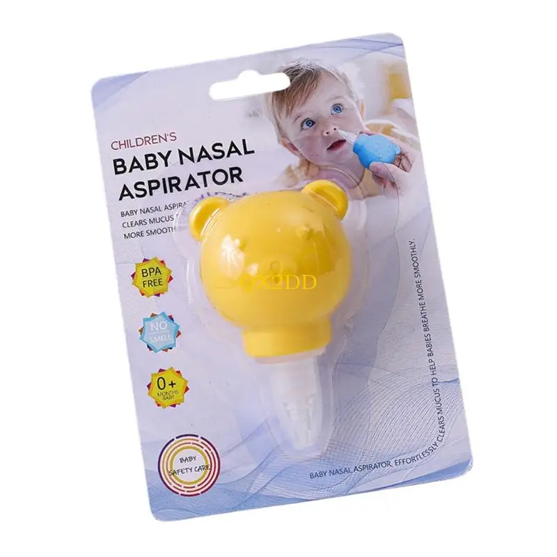 QX2D Hygienisches Baby-Nasensauggerät, abnehmbares Design, sanftes TPE-Werkzeug für die Säuglingspflege