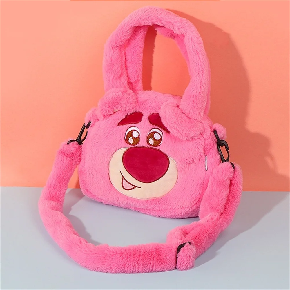 

Miniso Disney Lotso Bear Mickey Cartoon Plush Bag Large Capacity Handbag Shoulder Bag Shopper Crossbody kawaii Christmas Gift