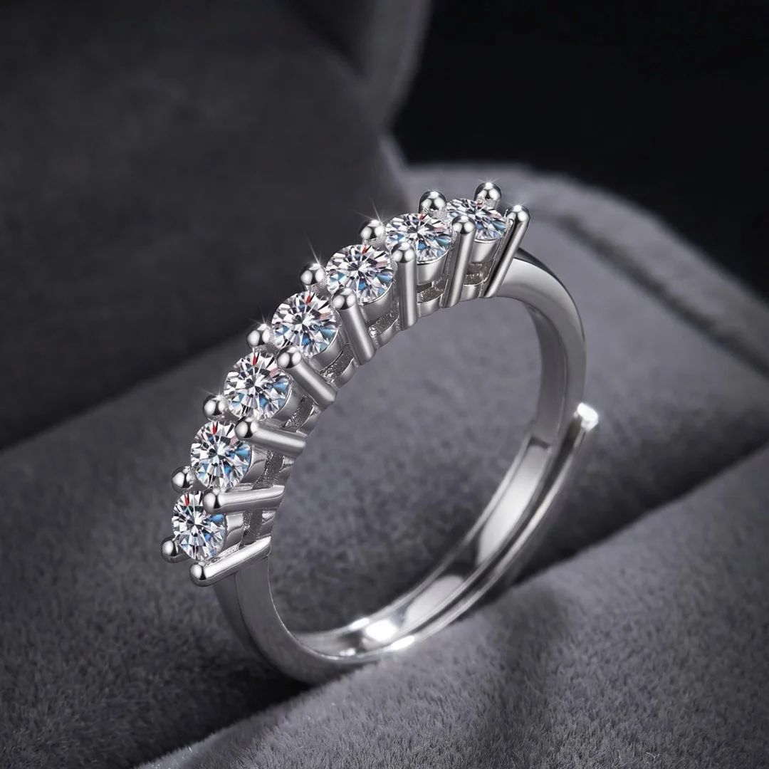 925 Sterling Silber Ring mit glänzendem Zirkon für Damen, Hochzeitsschmuck, Verlobungsring, Charm, Party, modisches Geschenk, hochwertiger Ring
