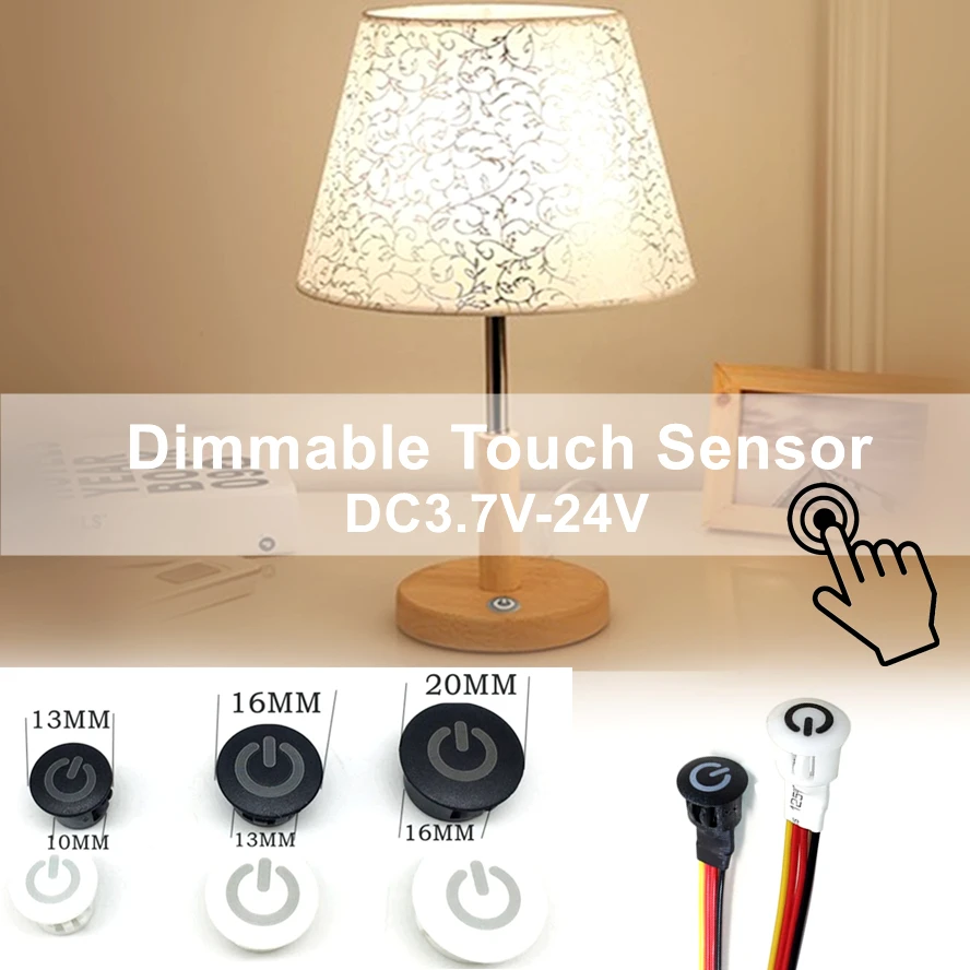 Smart Unlimited Dimming Touch Sensor Button Switch for DC5V 12V 24V Home Light Strip Table Lamp LED Dimmer Embedded Controller