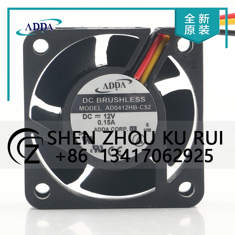 

ADDA 5V 24V 48V DC12V 0.15A AC EC 4020 40X40X20MM 4CM Double ball large air volume ultra-quiet switch AD0412HB-C52 Cooling fan