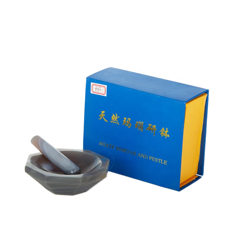 Agate mortar High grade Agate e mortar and pestle Natural certified Products with agate stick