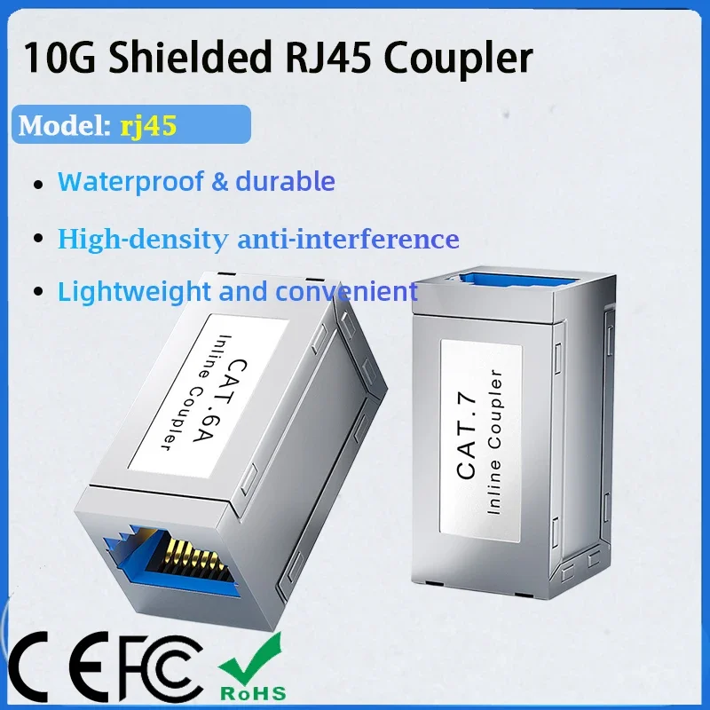 KATORD CAT6A Coupler Ethernet Connector RJ45 Inline Female to Female Cable Extender for Home Office Cat 6 Lan Network Cable