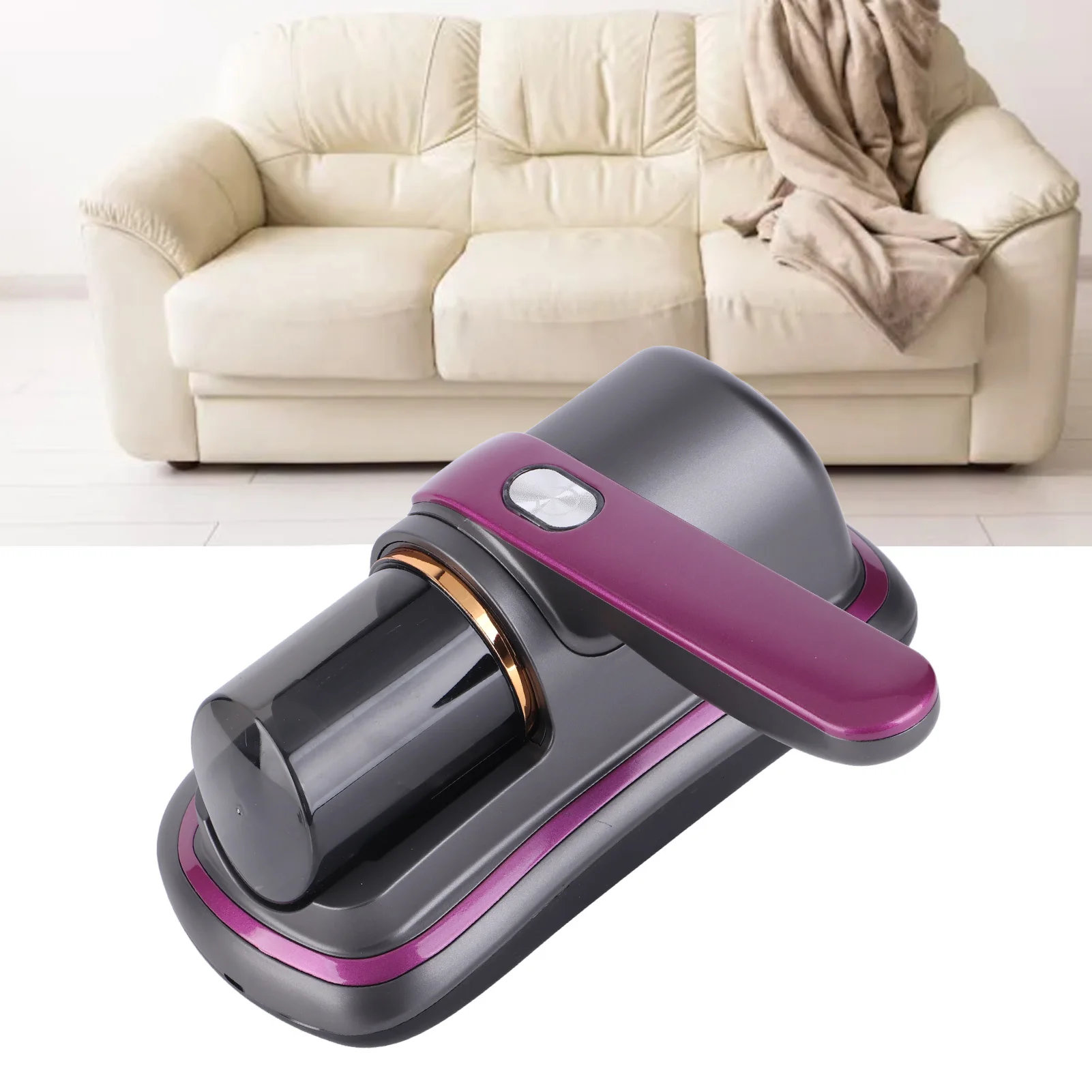 Handheld Mattress Cleaner Cordless UV Cleaning Automatic Shut Off  and Reliable Bed Vacuum Cleaner with USB Cable for Sofas