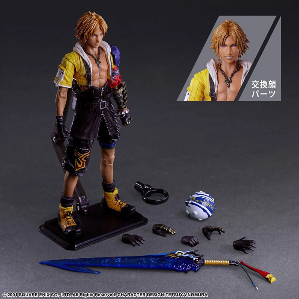 Original PLAY ARTS Tidus figure Yuna/Yunie figure Anime Action Figure Collection  Model Toy In Stock