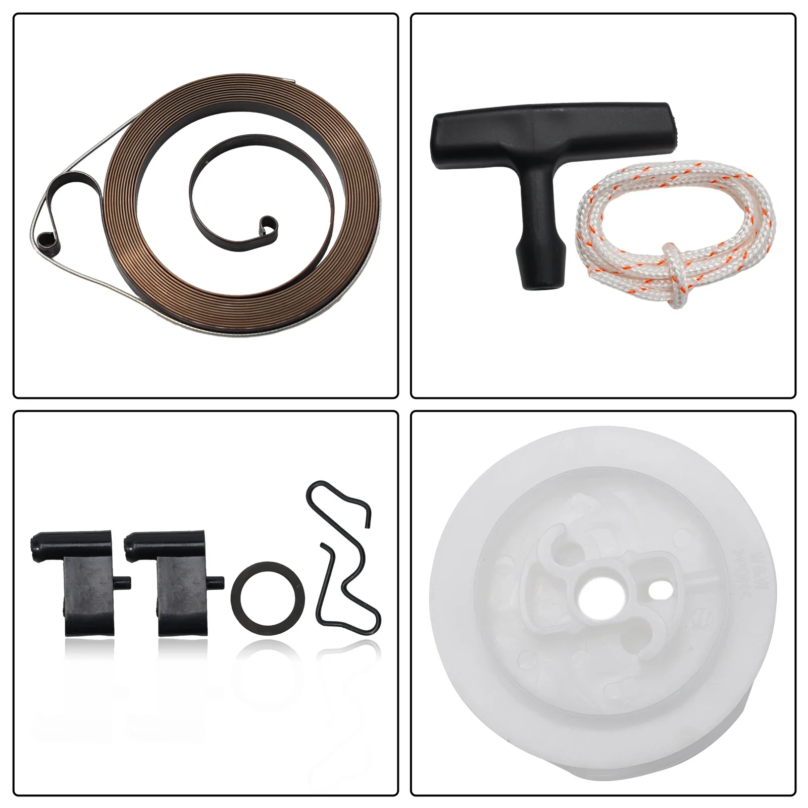 Recoil Rewind Spring Starter Pulley Handle ropl untuk 034 036 044 MS340