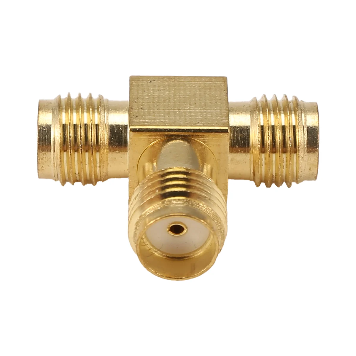 حار بيع SMA أنثى إلى اثنين SMA أنثى الثلاثي T RF محول موصل 3 طريقة الفاصل