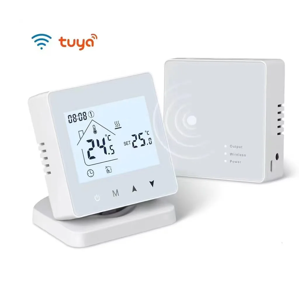 

Tuya Smart Home Wireless Thermostat Gas Boiler Heating RF Temperature Controller 220V Room DIY Automatic Life Heating Actuator