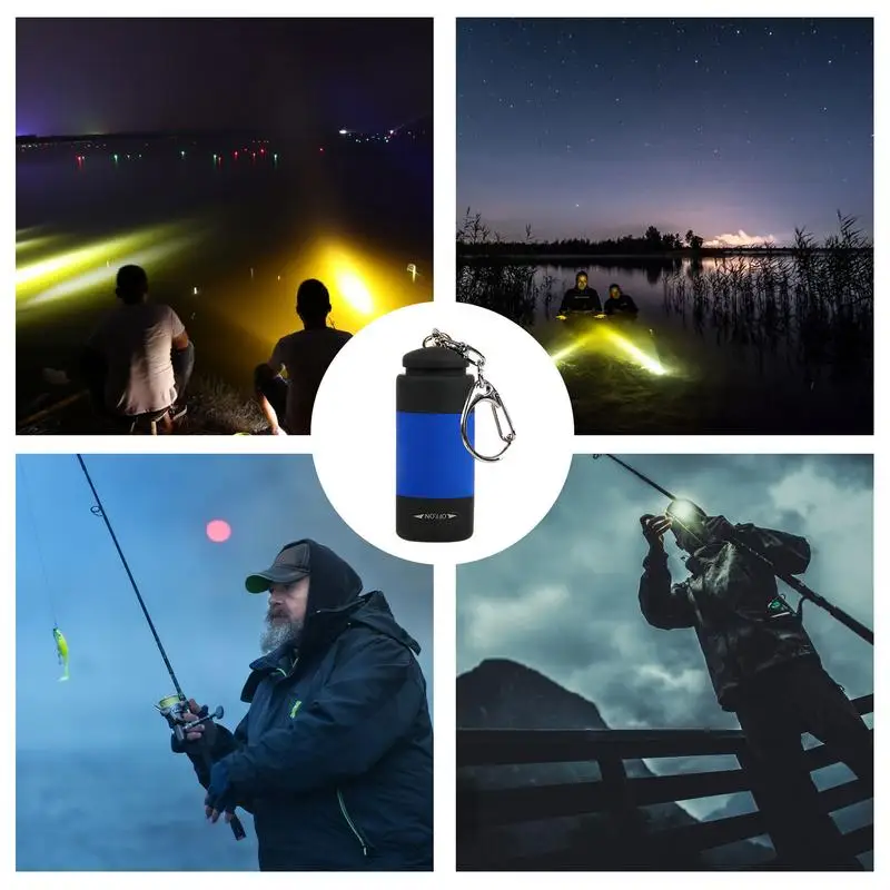 Fishing Lights LED Underwater Portable Mini UV Flashlight Night Fishing Light Torch Detector LED Submersible Fishing Light