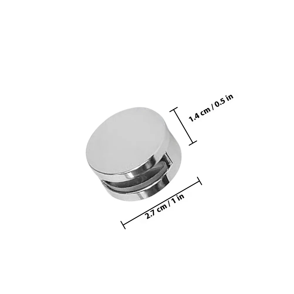 6 قطعة مقاطع تركيب المرآة لمرآة بدون إطار جدار تثبيت بين قوسين رف زجاجي حامل دعم تصميم حديث مقاوم للصدأ