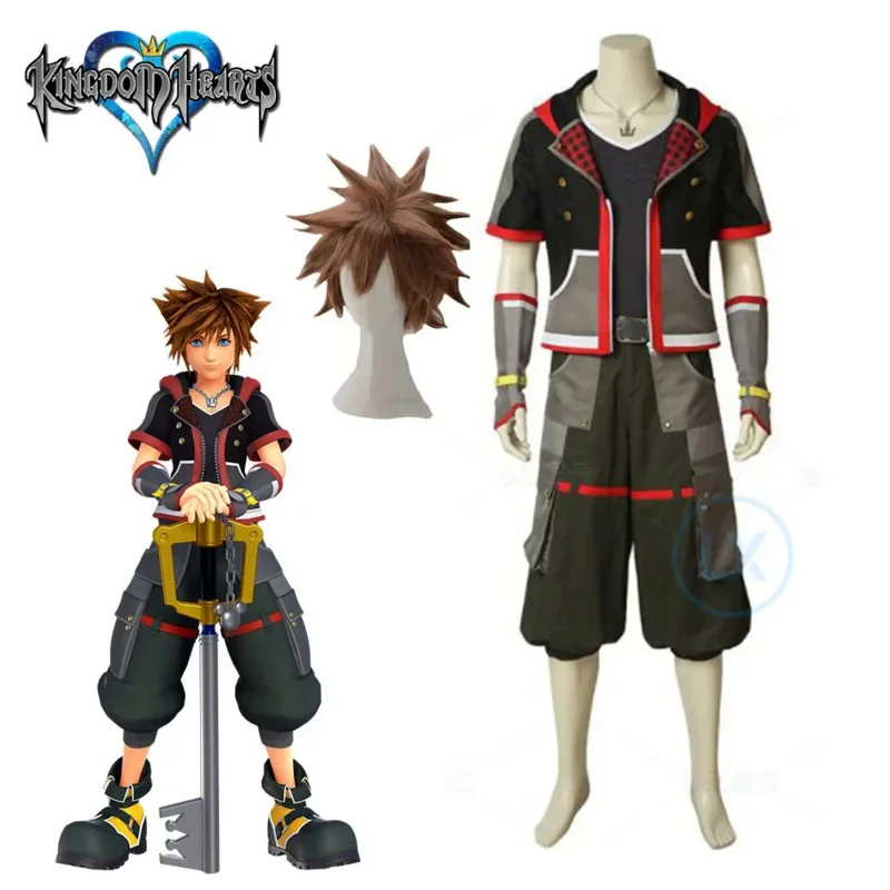 

Anime Game Kingdom Hearts III Sora Cosplay Costume Outfit Uniform Full Suit Halloween Carnival Costumes Clothes