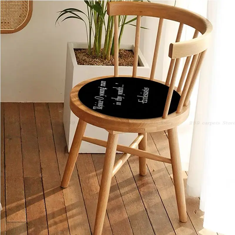 Quotes Sentences Tie Rope Meditation Cushion Stool Pad Dining Chair Tatami Seat Cushion Anti-Slip Buttocks Pad