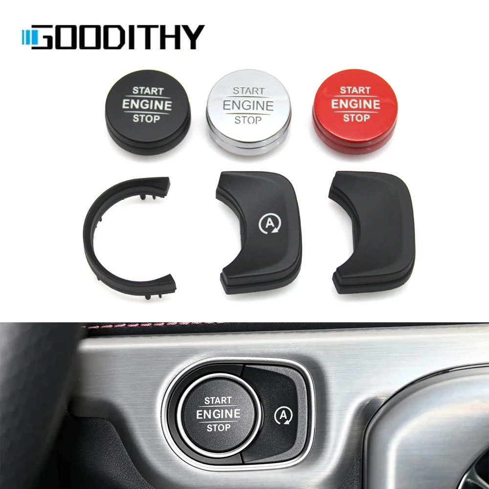 For Benz GLE G Class W167 W463 W465 Car Start Stop Switch Auto Button Engine Ignition Cover Trim Strip Replacement 1679054901
