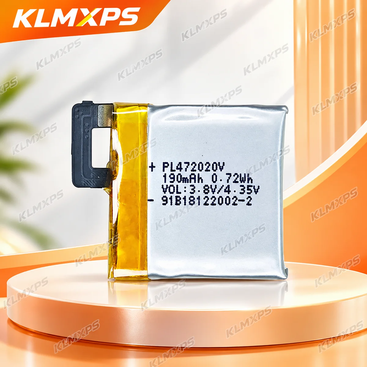PL472020V 190mAh Replacement Battery for Huami Amazfit A1805 Smart Watch, Compatible Watch Battery Repair Replacement Part