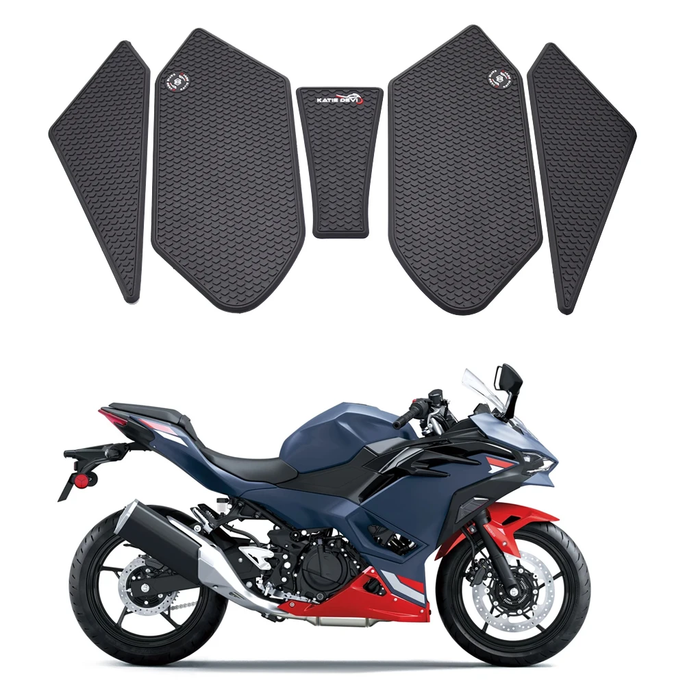 

NWE Motorcycle Tank Pad Protector Sticker For NINJA 500 SE NINJA500 2025 Fishbone Stickers Tank GRIPS ninja500 se 2024 - 2026