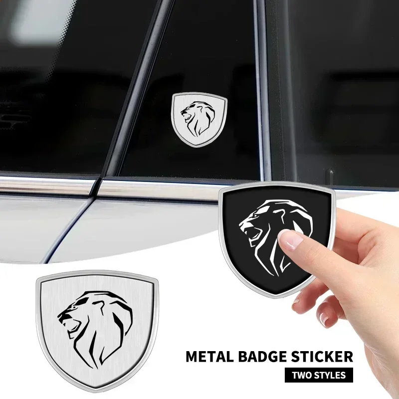 3D Metal Badges Car Body Decoration Decals Sticker Exterior Accessories for Peugeot 308 301 208 307 407 2008 3008 5008 Allure