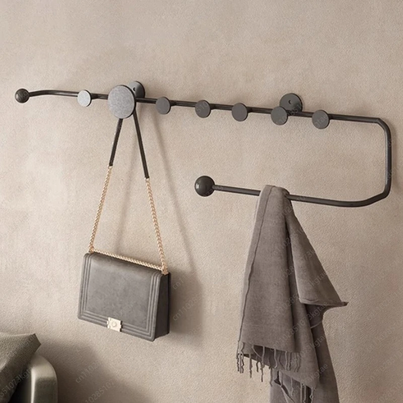 Multi-Function Wall/Over-Door Hanger | Nordic Style Coat Rack for Bedroom, Bathroom & Entryway Decor