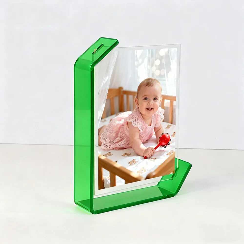 

Artwork Frame 5/6/7/8 Inch Acrylic Photo Frame Modern Transparent Poster Frame Decorative Photo Stand Office