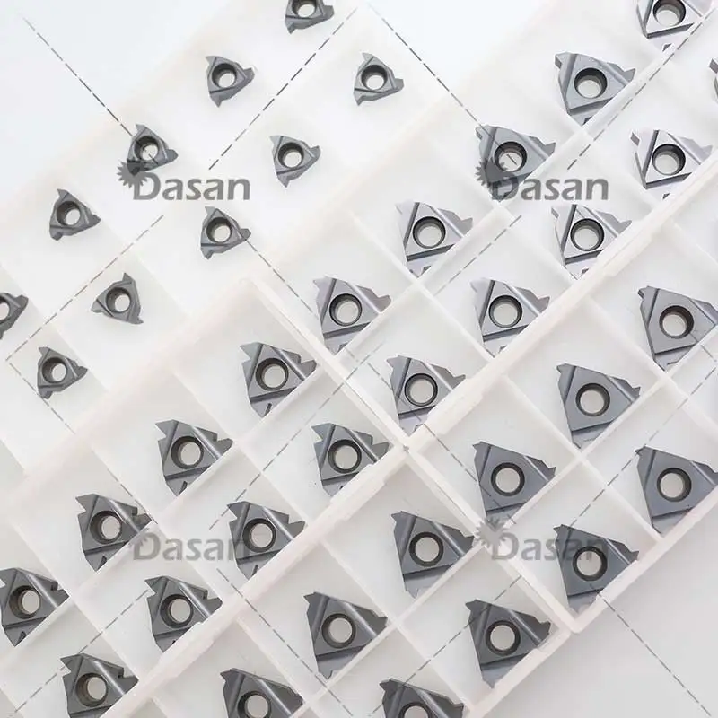 10PCS 16ER 16IR 11IR NPT 11.5NPT 18NPT 14NPT Solid Carbide Threading Inserts Cutter Tools for Steel Stainless Steel