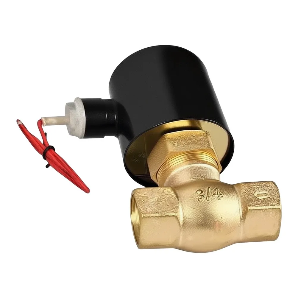 24V DC Normally Closed Solenoid Valve US-15 US-20 US-25 with 3/4 BSPT Connection for Steam Water Air and Light Oil Applications