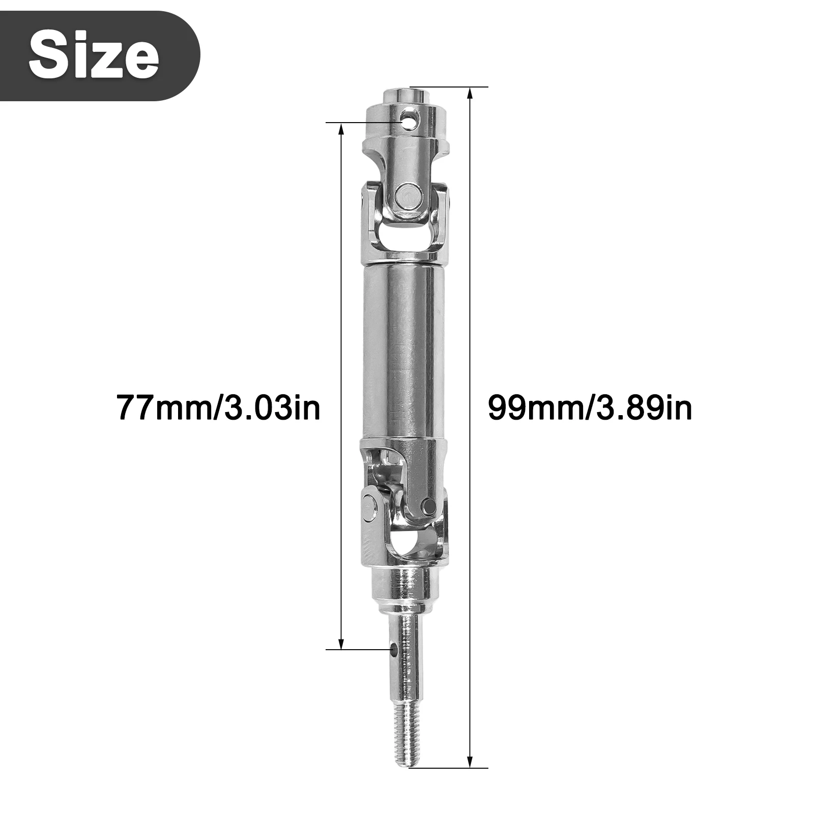 OKHL 4Pcs 스테인레스 스틸 CVD 드라이브 샤프트 99MM 액세서리 1/16 Traxxas Mini XRT VXL-3s 108076-1 RC 자동차 업그레이드 부품