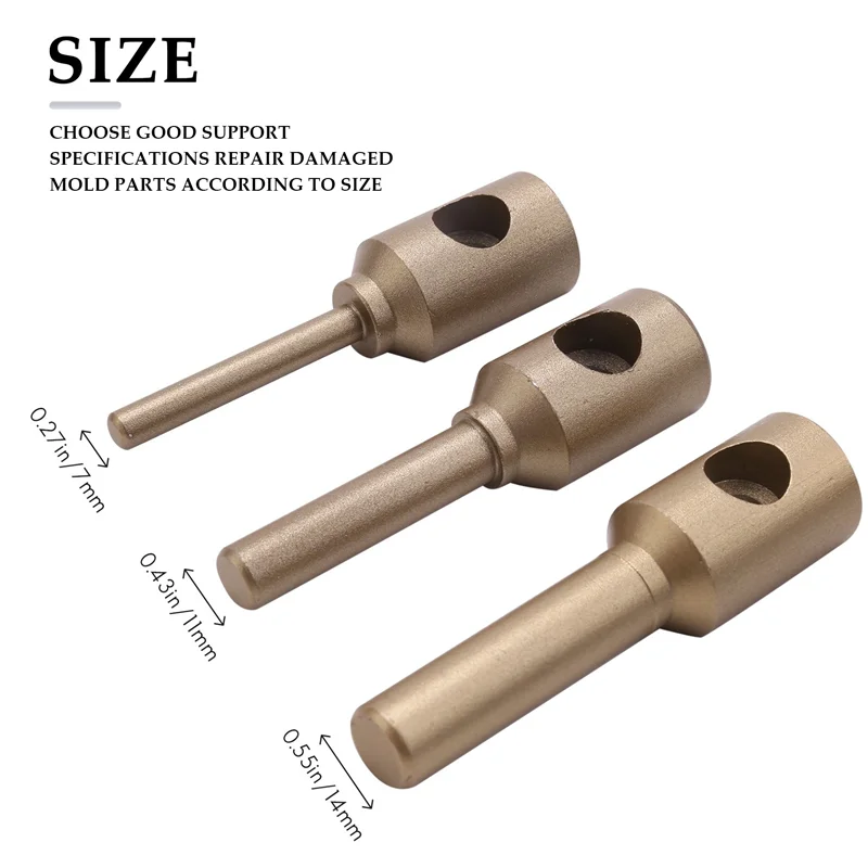 BAAG-7/11/14Mm Plumbing Repair Tools Plastic PPR Repair Die Heads Welder Tool Accessories Welding Plastic Pipes PPR Pipe Repair