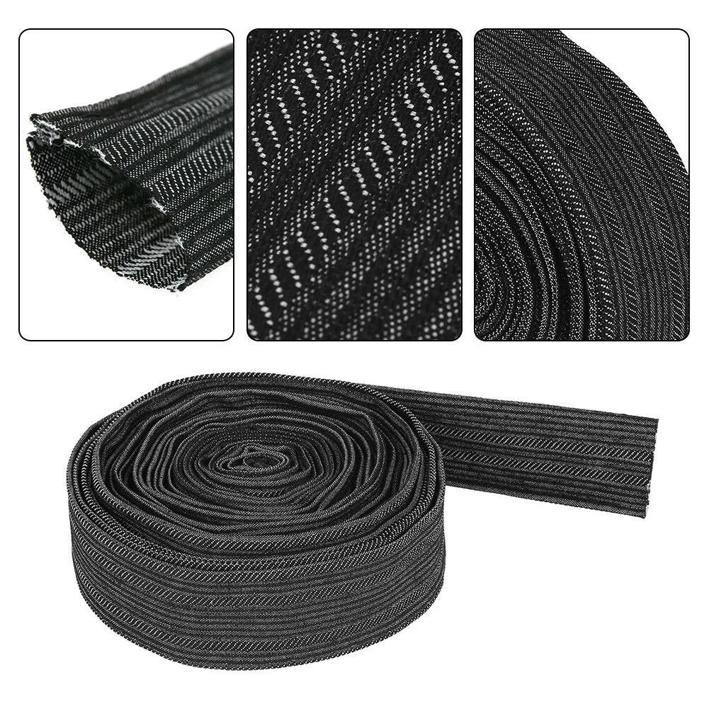 Sheath Nylon Protective Cover Sheathed Cable Cover Welding Tig Torch 7.5m/25ft Accessories Black Hose Hydraulic High Quality New