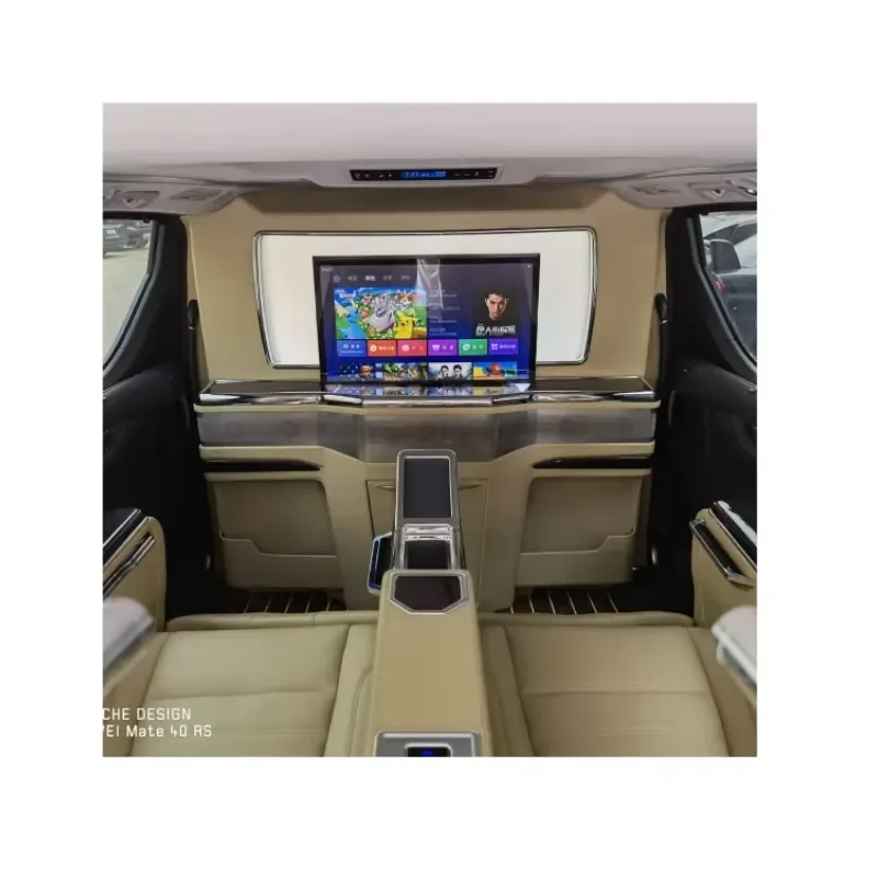 Haobang 2023 New Design Interior Accessories Display Screen Interior Partition for Alphard and Vellfire