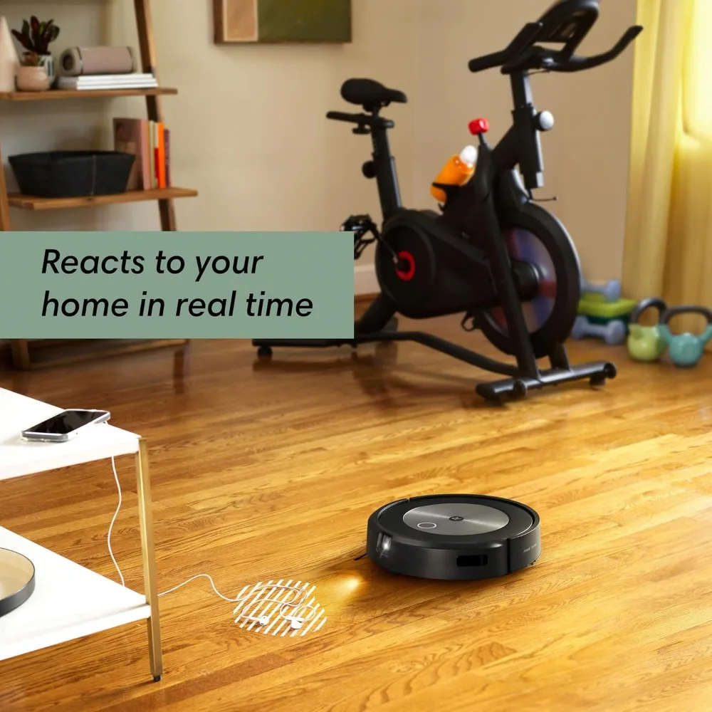 Self-Emptying Robot Vacuum – Uses PrecisionVision Navigation to Identify & Avoid Objects Like Socks, Shoes
