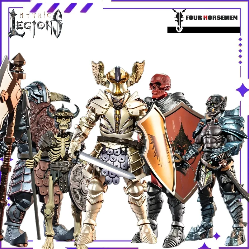 

[В наличии] Four Horsemen Studios, серия «Мифический легион», All Star 6, Raiders с черепами, готовая модель, модель с подвижным шарниром, украшение для вечеринки