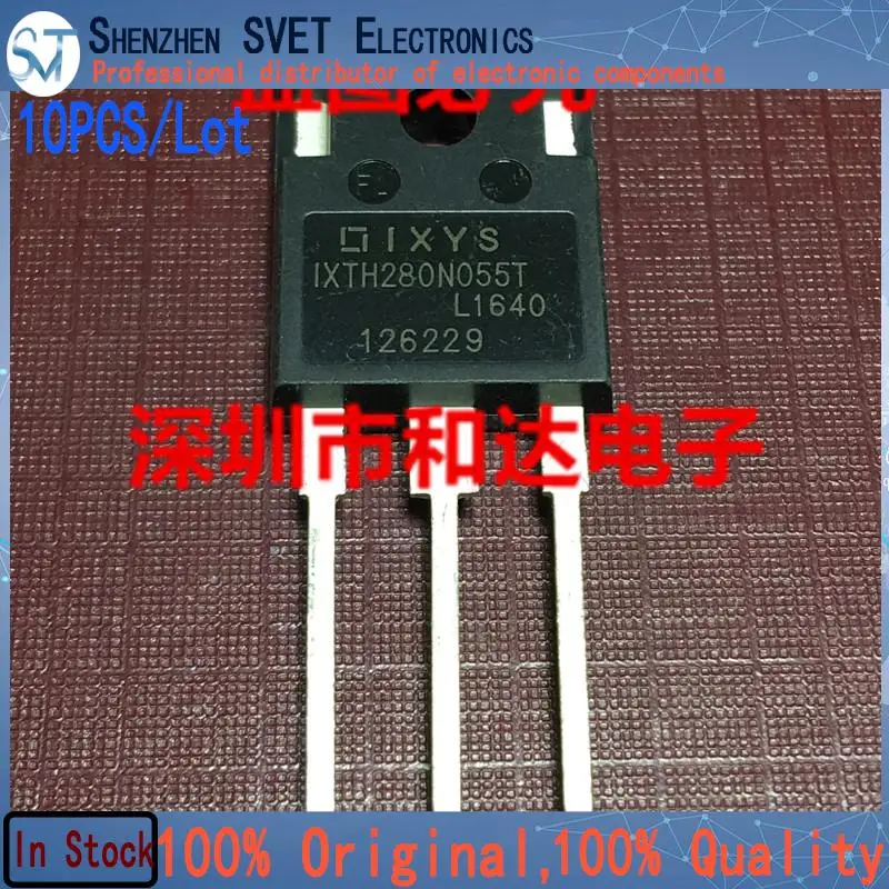 

10PCS/Lot IXTH280N055T TO-247 55V 280A New Imported Original 100%Test In Stock Fast Ship