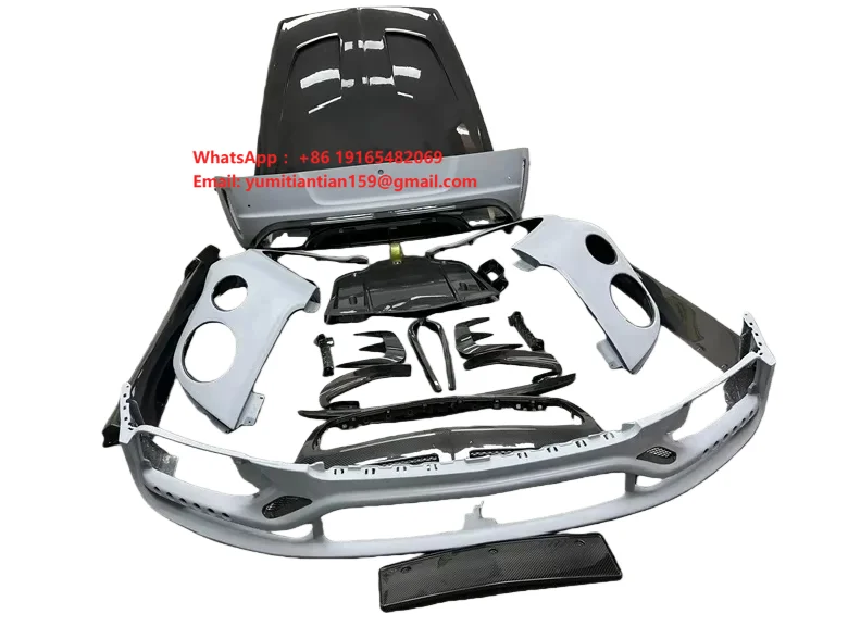 for Ben GT MSY Style Front Rear Bumper Grill Frame Fenders Side Skirts Engine Hood Cover Body Kit for Continental GT car parts