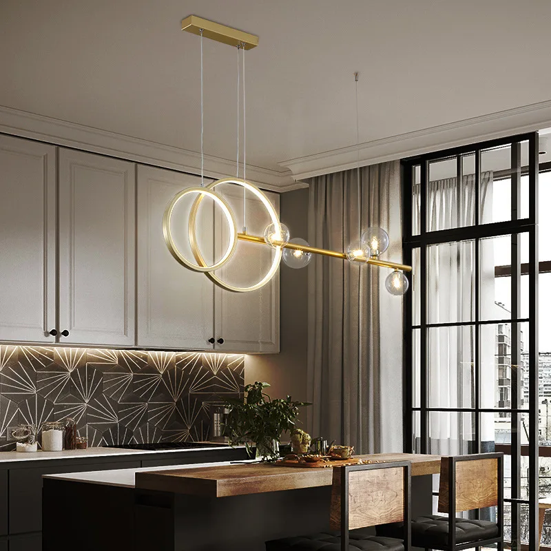 

Modern G4 LED Pendant Lights For Kitchen Dining Room Parlor Loft Gold Black Hanging Lamps Home Deco Lighting Fixture AC 90-260V