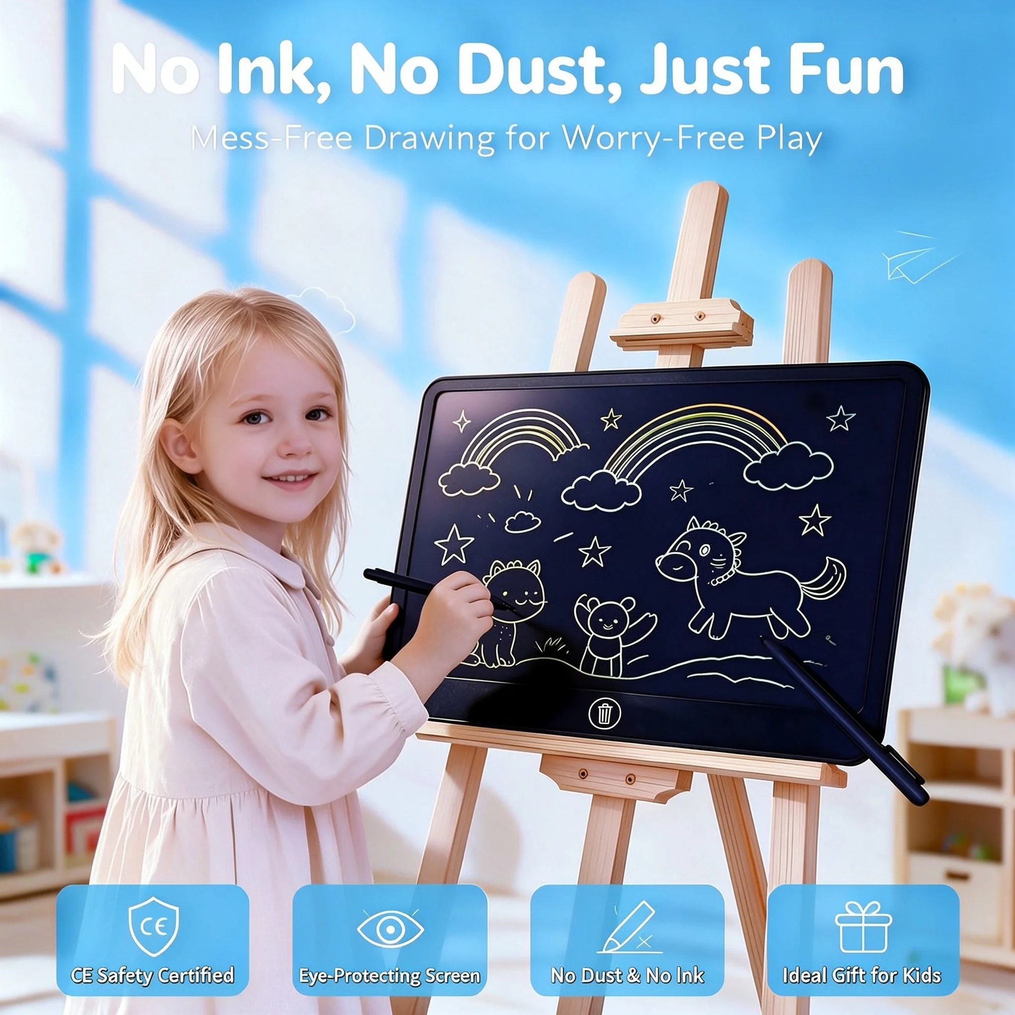 16-Inch LCD Kids Drawing Tablet for Artistic Creativity and Learning, Writing & Doodle Educational Toy – Ideal Gift for Kids