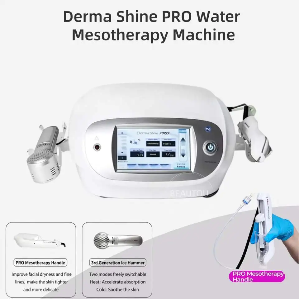 Portable Derma Shine PRO Water Light Injector with Accurate Depth Control for Skin Rejuvenation Therapy