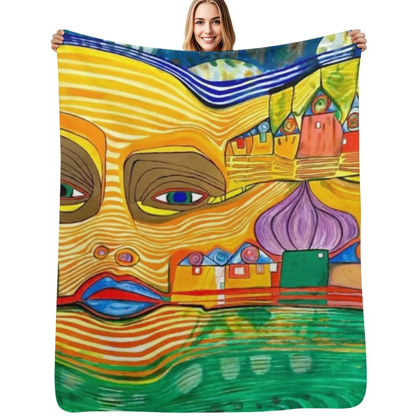 

Irinaland over the Balkans Throw Blanket blankets and throws Softest Cute Decorative Sofa Blankets