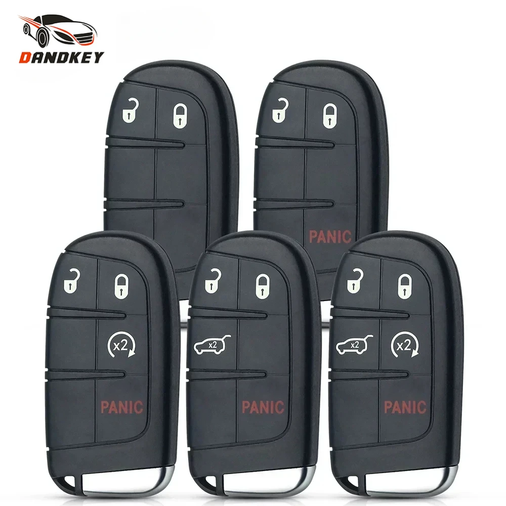 

Dandkey 2/3/4/5 кнопки для Jeep Renegade Compass Cherokee Dodge Ram 1500 Journey Charger Chrysler 1500 Smart Remote Key Shell