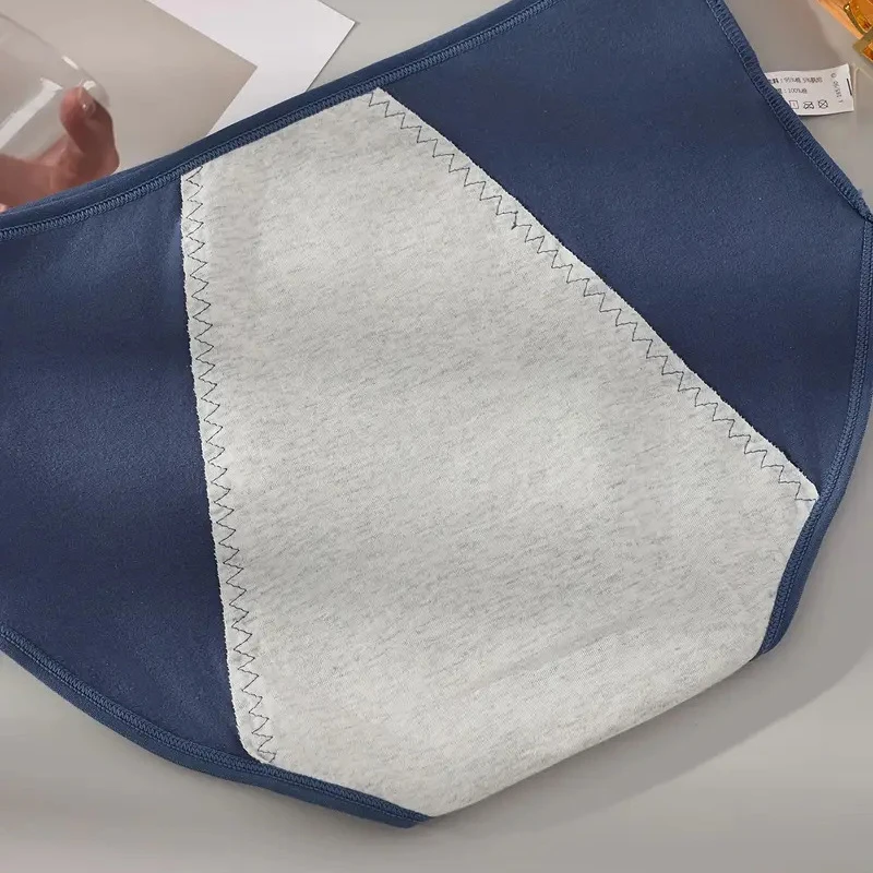 5 قطعة سراويل النساء الحيض توسيع فترة السراويل مانعة للتسرب الفسيولوجية عالية الخصر الملابس الداخلية ملابس داخلية قطنية حجم كبير ملخصات الإناث #5