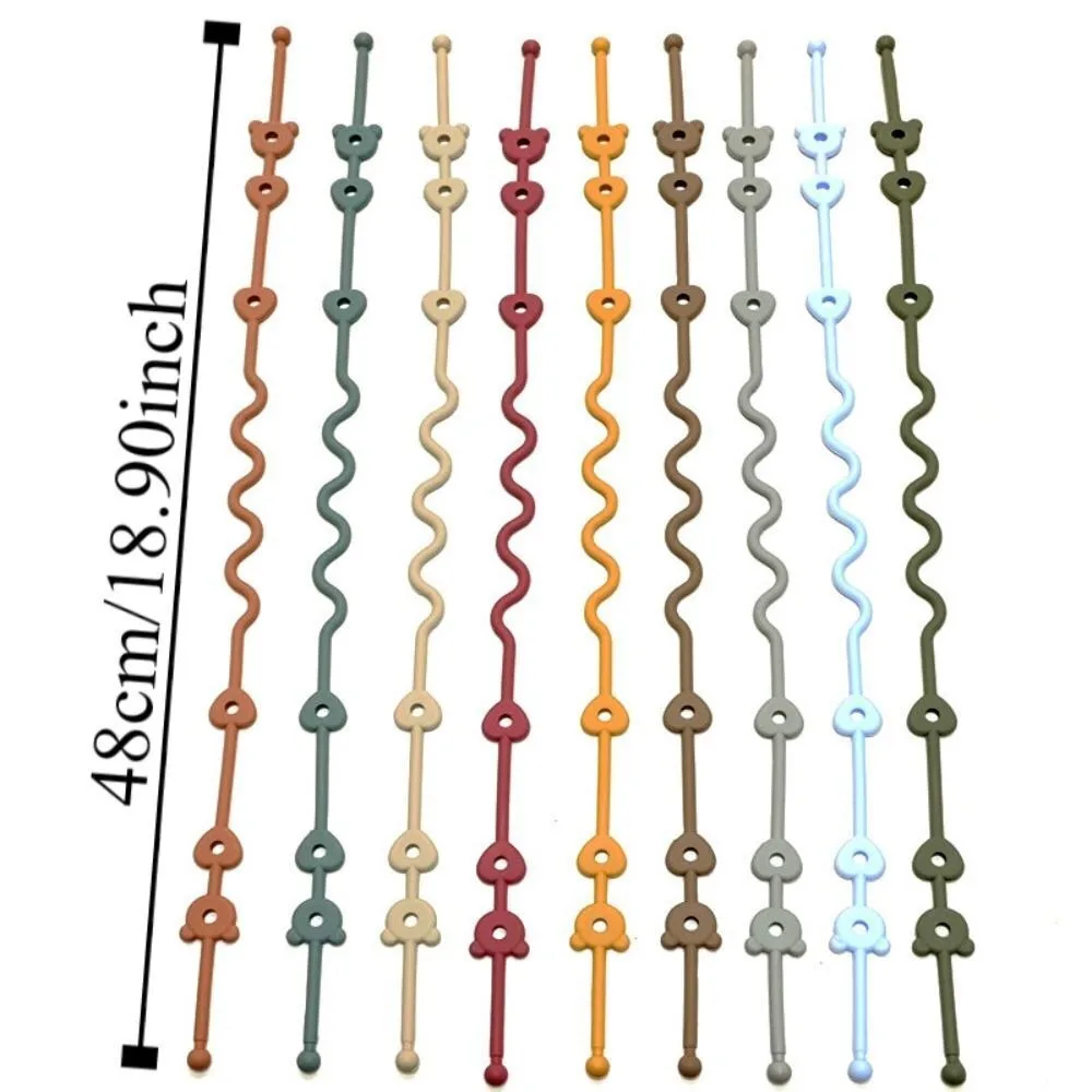 Neue Silikon Baby Schnuller Kette Anti Herbst Seil Anti Verlust Kette Sicherheitsgurte Kinderwagen Zubehör Schnuller Nippel Halter