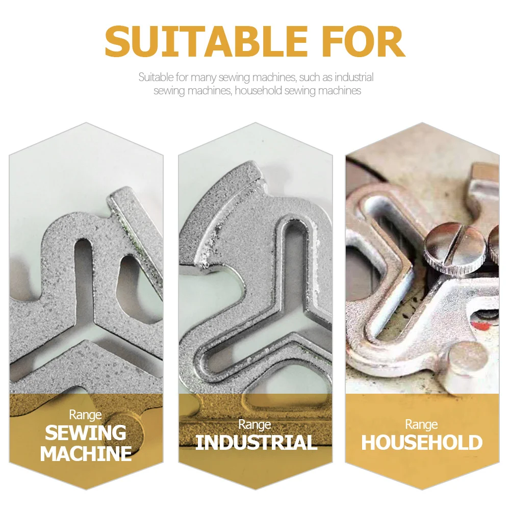 

2pcs Universal Sewing Machine Gauge Metal Presser Foot Replacement For Straight Curved Seams Edge Guide Stitching Ruler Quilting