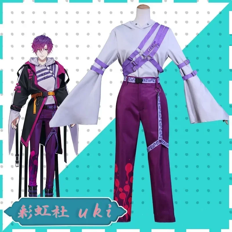 CosplayNoctyx Uki Violeta Cosplay Costume Wig Anime Outfit Hallowen Carnival Party Man Woman Uniform Suit