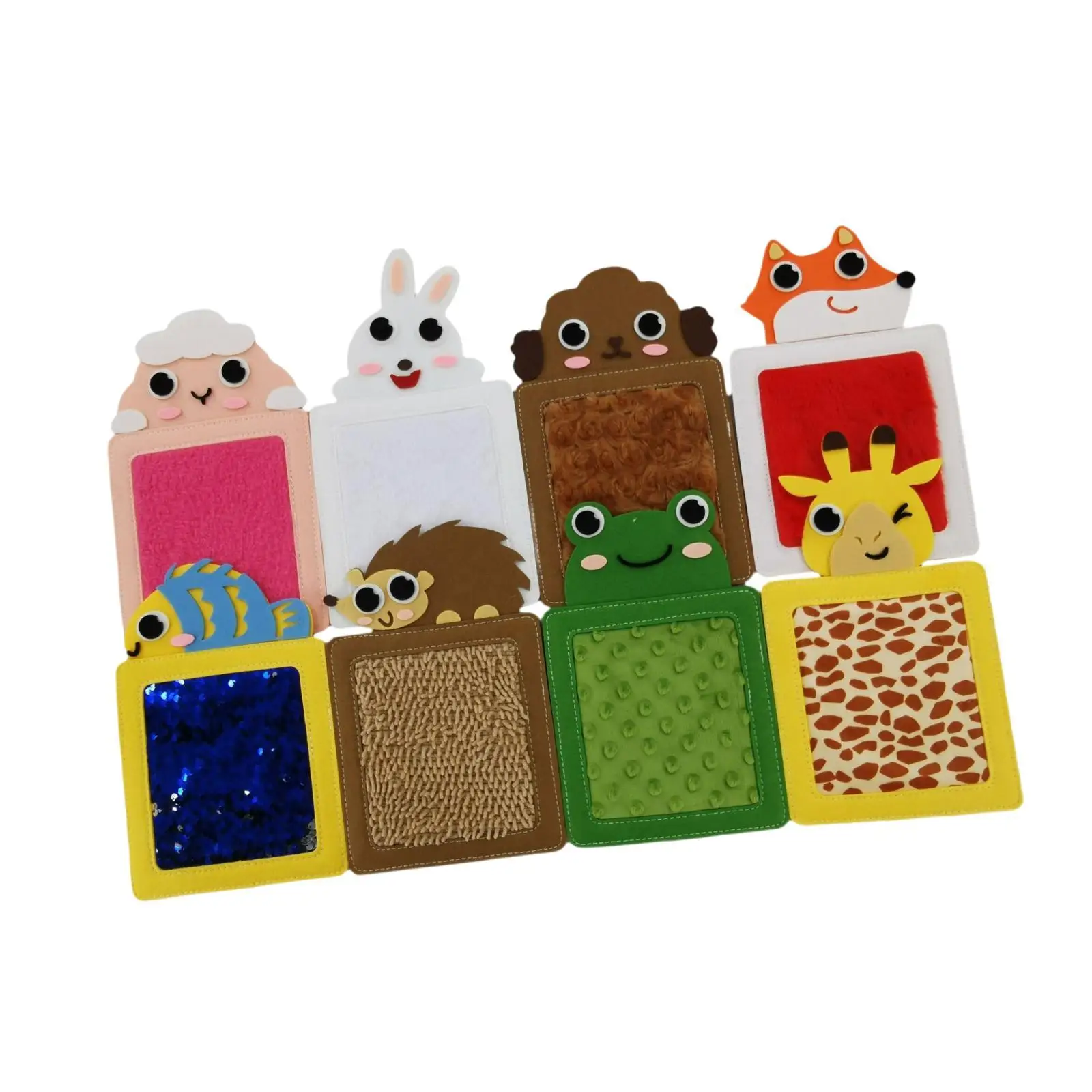 Animal Perception Pads Tactile Sensory Mats for Kids Educational Toys Portable Textured Playgroups Activity Learning Home