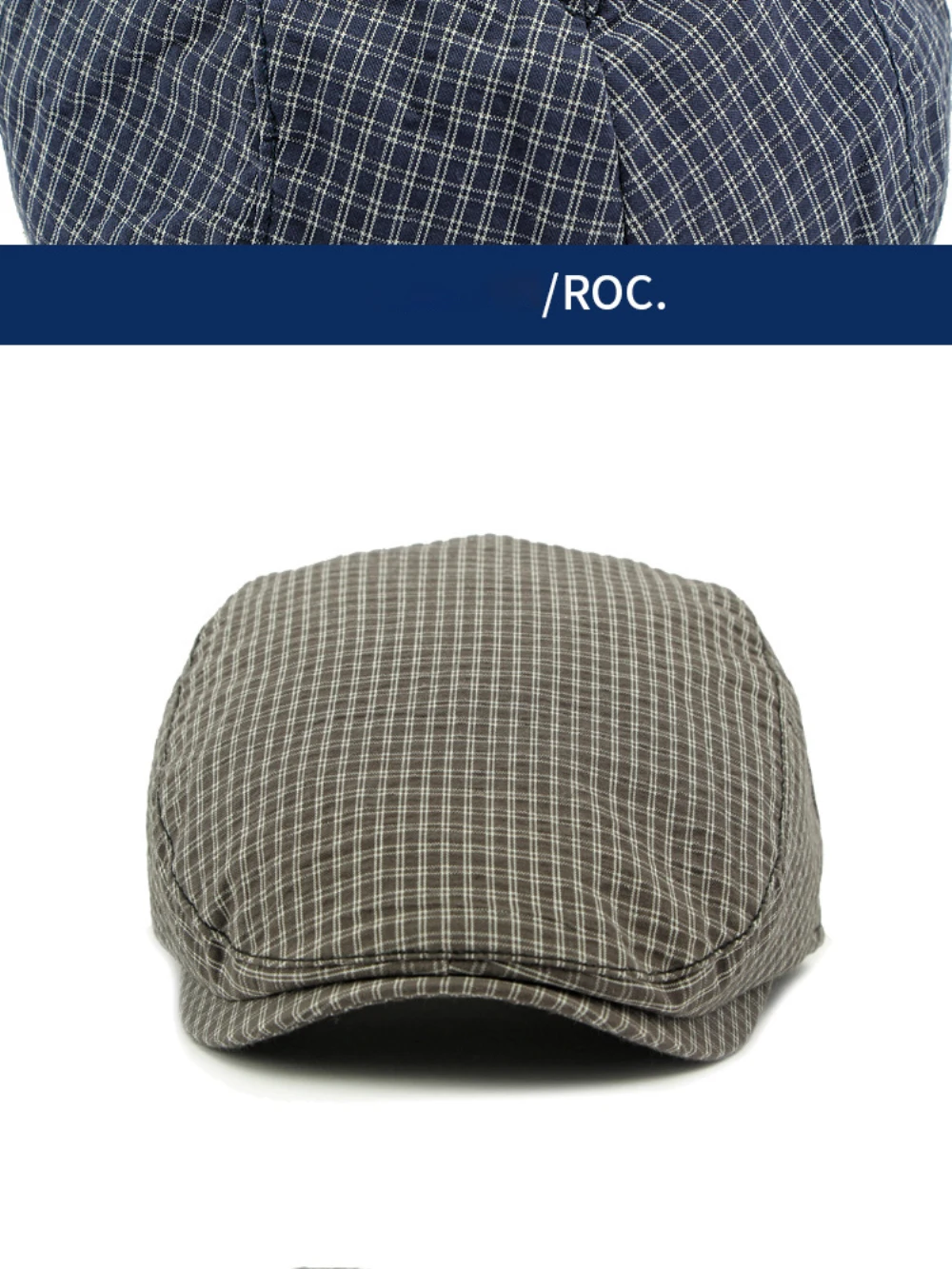 HT4799 Herren- und Damen-Baskenmützen für Frühling, Sommer und Herbst, Künstler- und Malermütze, Unisex Ivy Flat Cap, Verstellbare Karierte Baskenmützen – Detail 7