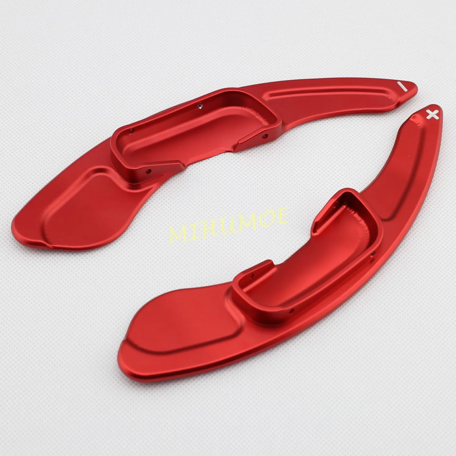 Aluminum Steering Wheel Shift Paddle Shifter Extension Trim For 2014-2018 Mazda 3, 2013-2023 Mazda 6 Red
