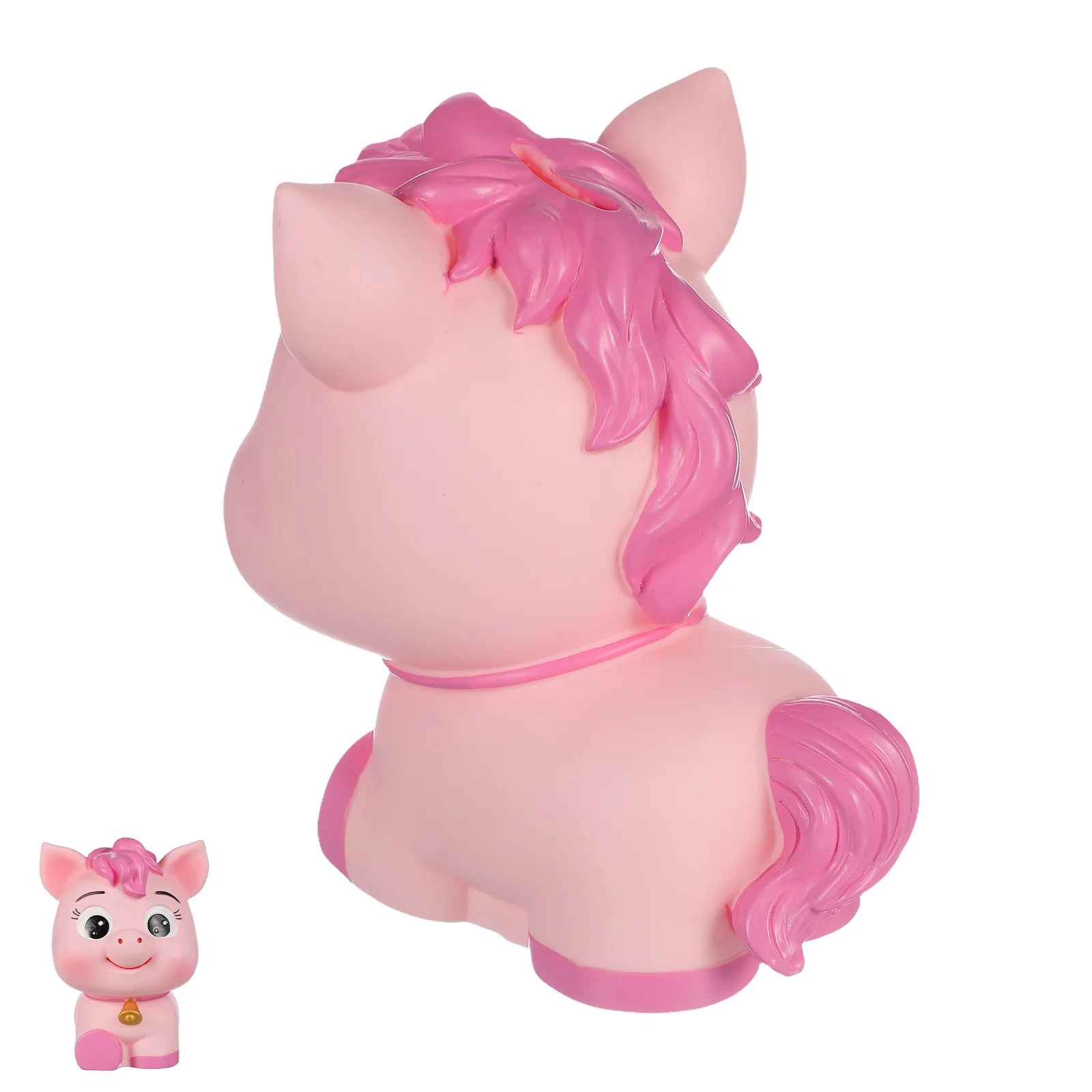 

Horse Money Bank Unbreakable Coin Box Pink Cute Animal Money Saving Box Birthday Gift for Desktop Decor