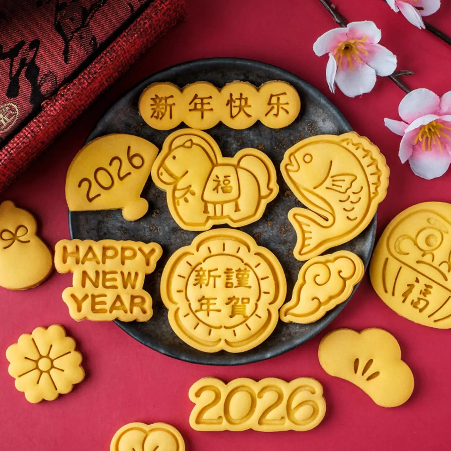 

Chinese Sle Cartoon Year Luy Carp Dumpling Cookie Cutter Baking Tool Pr Mold Kitchen Cooking Utensils