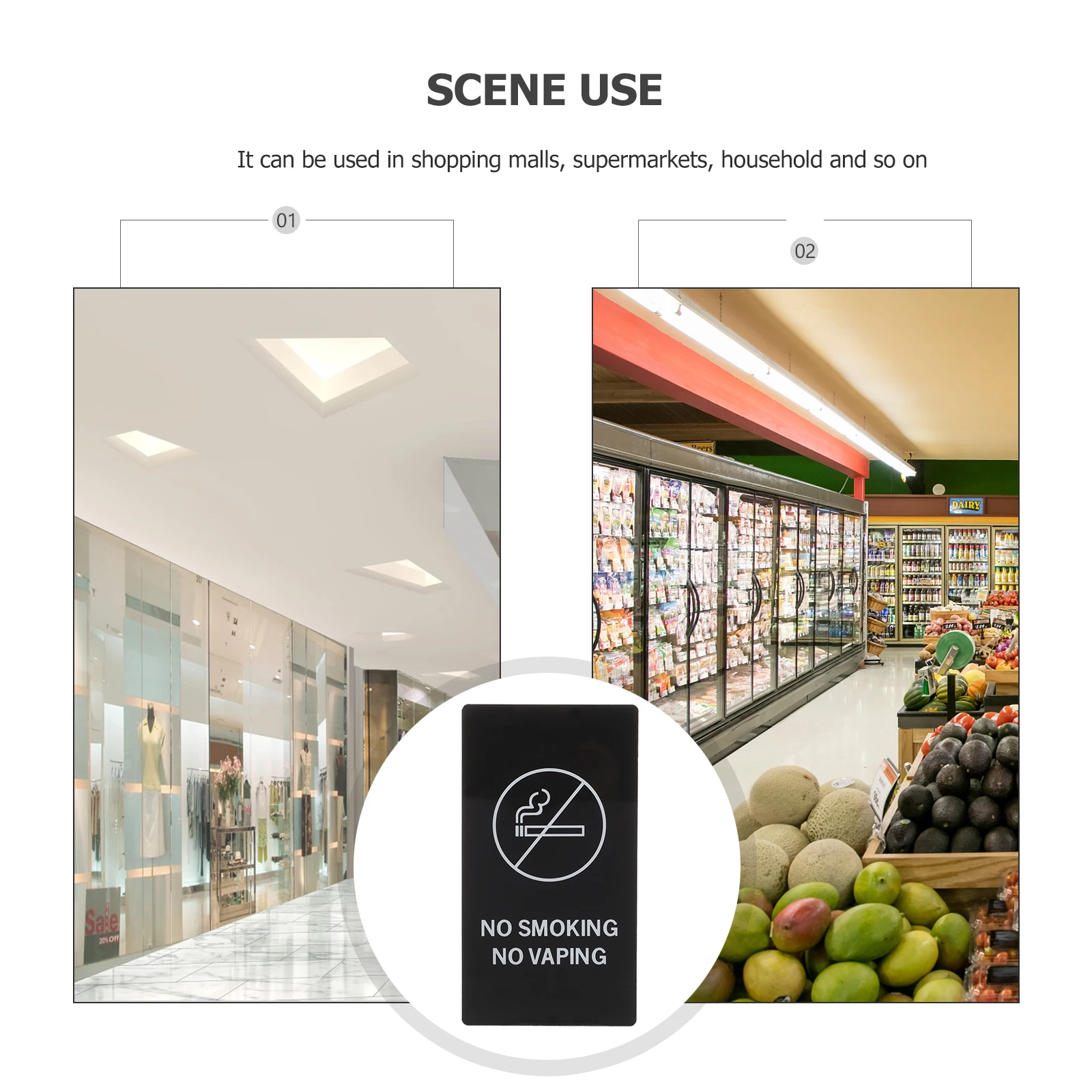 Знак для некурящих, акриловая общественная частная местность, туалетный центр, офис, УФ-предупреждающая доска, безопасность в отеле, движение