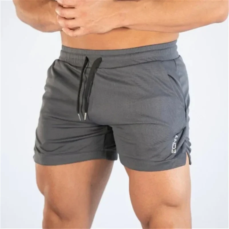 NEW Fitness sports Shorts Man Summer Gyms Workout Male Breathable Mesh shorts Quick Dry Beach Short Pants men Sportswear