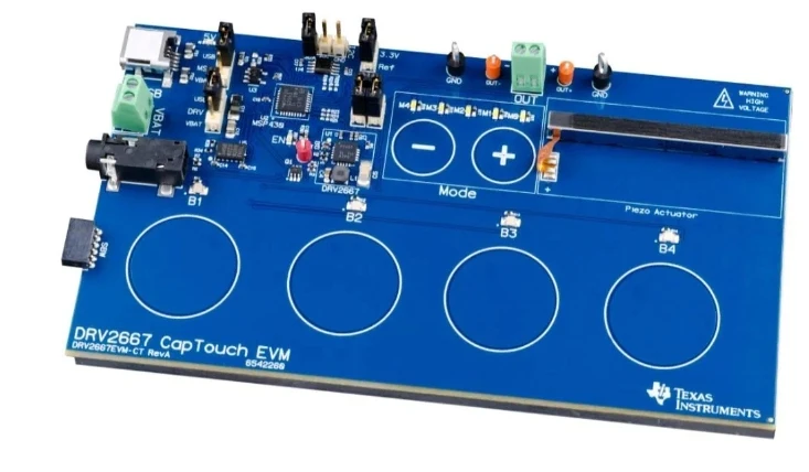 

DRV2667EVM-CT DRV2667 контроллер двигателя/драйвер, тактильное/вибрационное управление питанием.