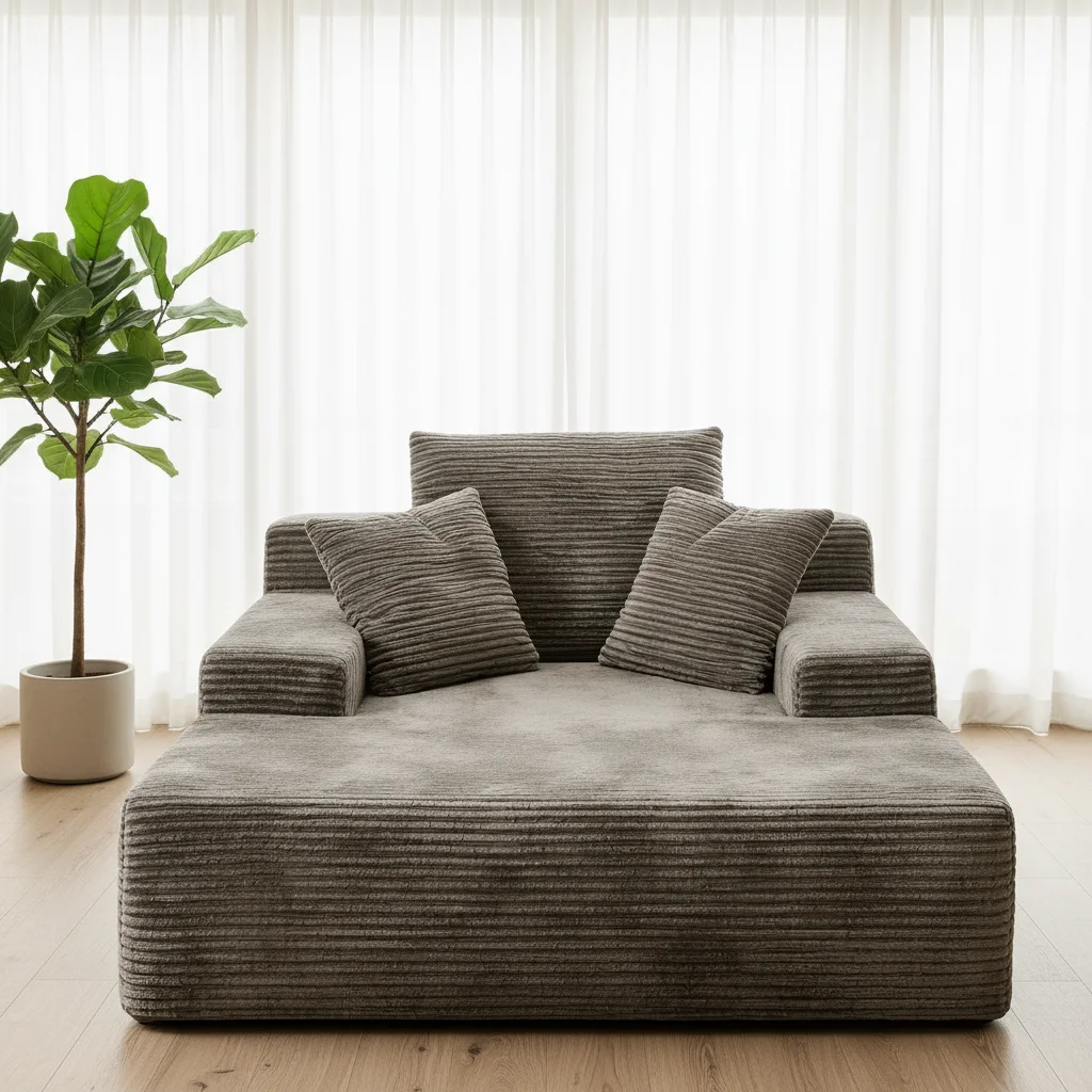 Coofull Lazy Person Convertible Sofa Bed Lightweight Vacuum Compressed Sofa Rectangular Corner Sectional Couch Living Room Sofa